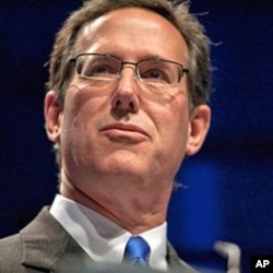 Former U.S. Republican Senator Rick Santorum speaking at the 38th annual Conservative Political Action Conference (CPAC) meeting in Washington, D.C., February 10, 2011