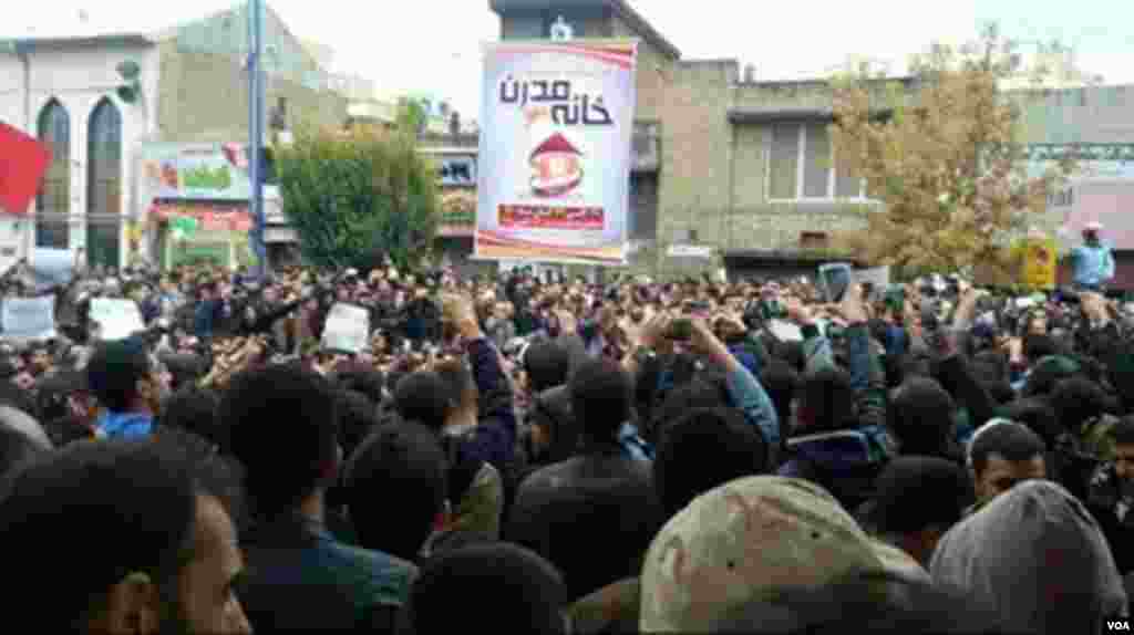 İran Azərbaycanı şəhərlərində kütləvi etirazlar - 9 noyabr 2015