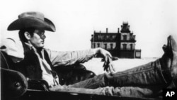 Actor James Dean in the 1956 film "Giant" 