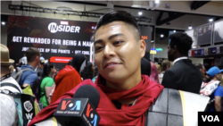 Pengunjung Comic-Con 2019, Christian Borgonia (dok: VOA)