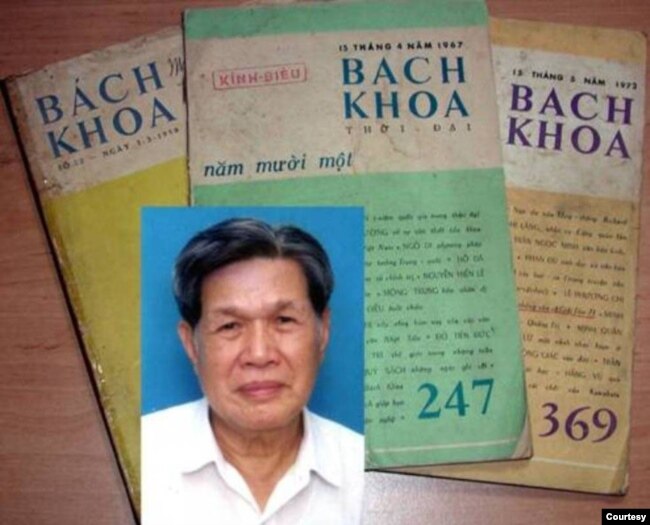 Chủ nhiệm Lê Ngộ Châu và báo Bách Khoa, người chọn đăng truyện ngắn đầu tiên Nước Mắt Tuổi Thơ của Trần Hoài Thư trên Bách Khoa 1964.