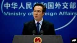 훙레이 중국 외교부 대변인 (자료사진)