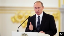 Президент России Владимир Путин. Москва, Россия. 25 августа 2016 г.