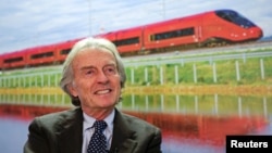 NTV Italian rail operator Chairman Luca Cordero di Montezemolo smiles during an interview with Reuters at the NTV headquarters in Rome, Jan. 17, 2018.
