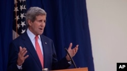  John Kerry, sakataren harkokin wajen Amurka.