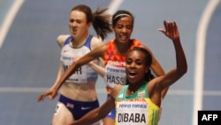 L'Ethiopienne Genzebe Dibaba à Birmingham, le 1er mars 2018.
