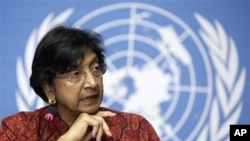UN Human Rights Chief Navi Pillay (file photo)