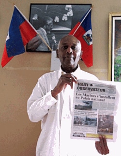 Haiti Observateur editor and publisher Leo Joseph takes his journalistic role as government gadfly seriously