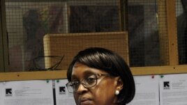 File - The director of the World Health Organization (WHO) for the Africa region, Matshidiso Moeti looks on during a visit to Zuma Town on the outskirts of the capital Monrovia, Liberia, April 22, 2015.