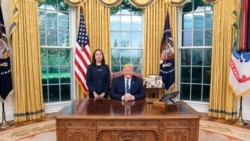 Blogger Mẹ Nấm - tức Nguyễn Ngọc Như Quỳnh và Tổng thống Hoa Kỳ Donald Trump, ngày 07/11/2019. Facebook Nguyen Ngoc Nhu Quynh.