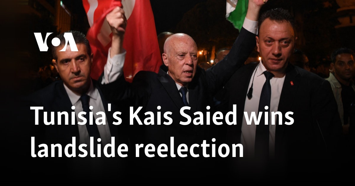 Tunisia's Kais Saied wins landslide reelection