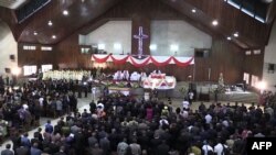 Dans une église protestantes à Kinshasa, en RDC, le 17 janvier 2018.