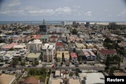 A view of the Victoria Island district in Nigeria's commercial capital Lagos, April 19, 2016.