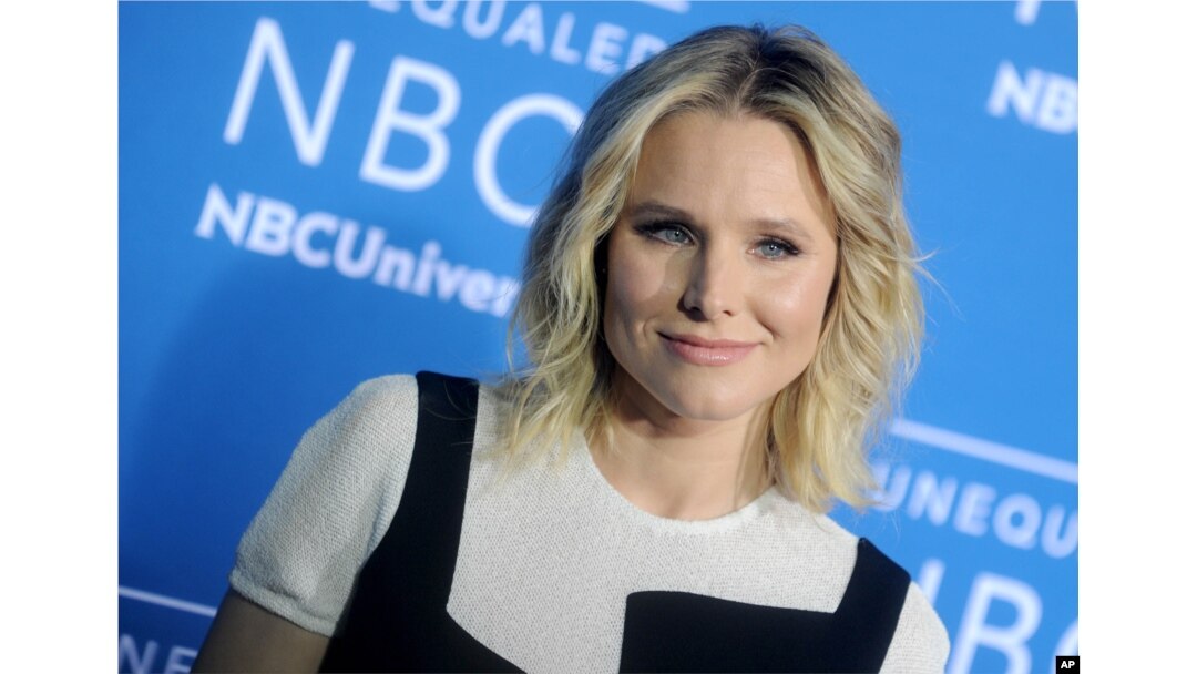 FILE - Kristen Bell is pictured at the 2017 NBCUniversal Upfront in New York City.