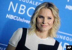 FILE - Kristen Bell is pictured at the 2017 NBCUniversal Upfront in New York City.