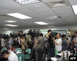 蔡英文宣布参选吸引大批媒体