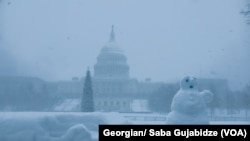 Snow in Washington D.C. - Jan 3.2022/ U.S. Capitol 