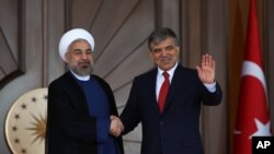 İran Cumhurbaşkanı Hasan Ruhani Ankara'da Cumhurbaşkanı Abdullah Gül ile