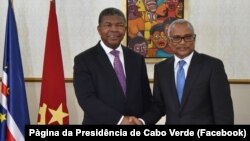 João Lourenço, Presidente de Angola, e José Maria Neves, Presidente de Cabo Verde, Praia, 9 de Novembro de 2021