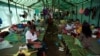 People displaced in the conflict between Kachin Independence Army (KIA) and Myanmar military for the control of an amber mine are seen at a Christian church in Tanai township, Kachin state, Myanmar June 14, 2017.