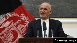 အာဖဂန်သမ္မတရွေးကောက်ပွဲတွင် အနိုင်ရထားသည့် Ashraf Ghani.