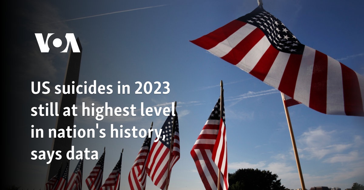 US suicides in 2023 still at highest level in nation’s history, says data