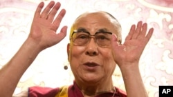 FILE - Tibetan spiritual leader the Dalai Lama, during a visit to Hamburg, Germany. 