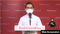 Juru bicara Kementerian Komunikasi dan Informatika (Kominfo) Dedy Permadi. (Foto: VOA)