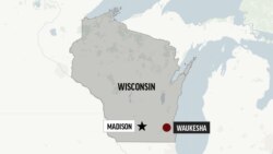 A map of the state of Wisconsin showing the locations of the state's capitol, Madison, and the city of Waukesha.