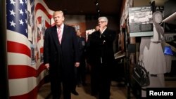 President Donald Trump visits the Civil Rights Museum in Jackson, Miss., Dec. 9, 2017. 