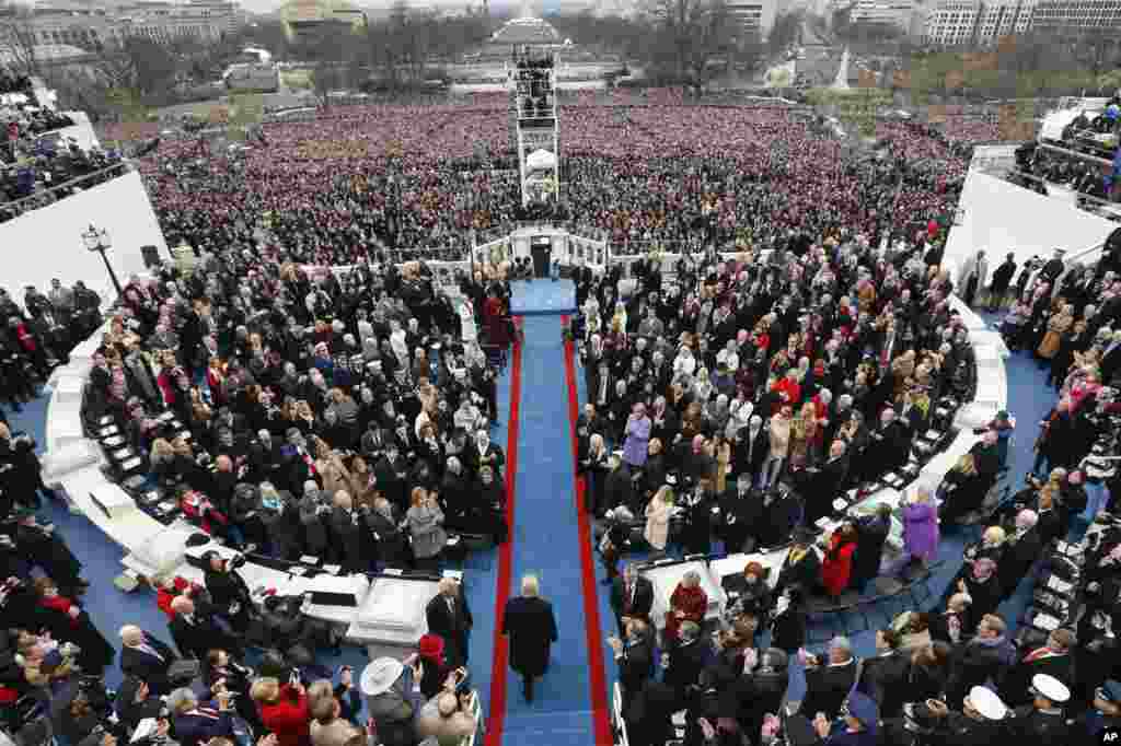 Bikin rantsar da sabon zababben shugaban Amurka Donald J. Trump, a farfajiyar Majalisa kasar dake birnin Washington DC, Janairu 20, 2017 &nbsp;