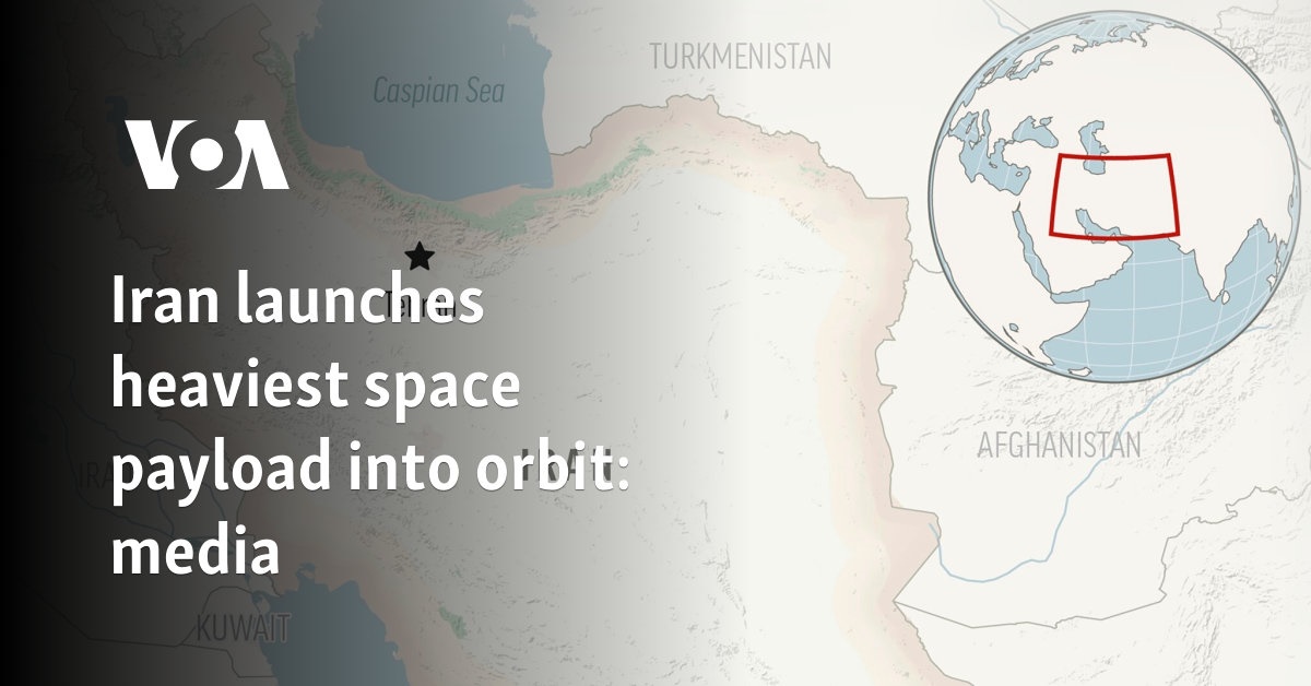 Iran launches heaviest space payload into orbit: media