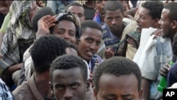 Ethiopian irregular migrants stranded in the border town of Haradh