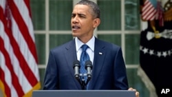 President Obama speaking in the Rose Garden of the White House, after a bipartisan meeting with members of Congress, 27 Jul 2010