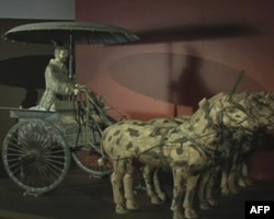 国家地理博物馆展出秦代文物