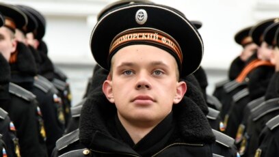 Binh sĩ Nga thuộc Hạm đội Biển Đen ở Crimea năm 2015. 