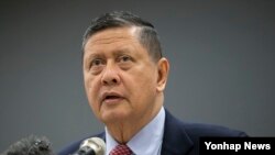 마르주키 다루스만 유엔 북한인권 특별보고관. (자료사진)