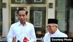 Jokowi dan Ma'ruf Amin ketika masih dalam proses Pilpres 2019. (Foto: presidenri.go.id)