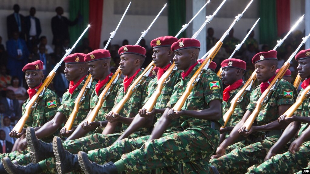 Bamwe mu basirikare b'Uburundi 