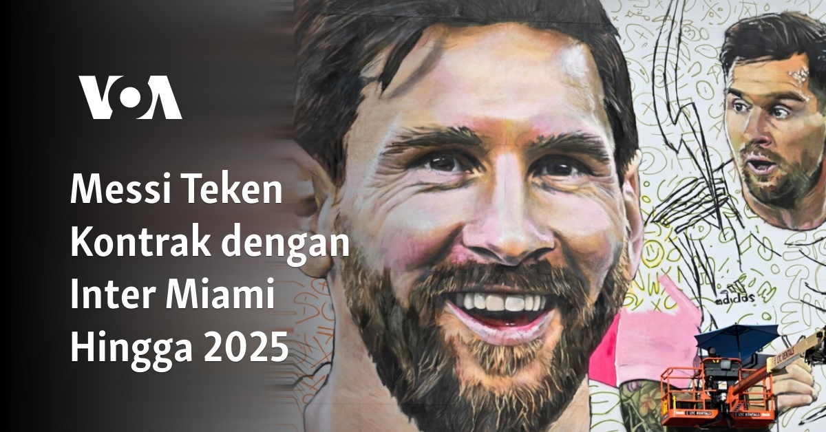 Messi Teken Kontrak Dengan Inter Miami Hingga 2025