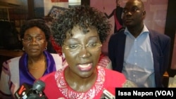 Ministre Laure ZONGO HIEN, Burkina, le 27 septembre 2016. (VOA/Issa Napon)