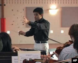 Matt Martz started the orchestra so that he and other students would have more opportunities to perform.