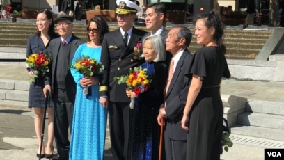 Tân Phó Đề Đốc Nguyễn Từ Huấn và gia đình, Washington DC, 10/10/2019.