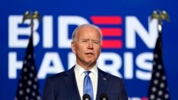 Demokratski kandidat i novoizabrani predsjednik Joe Biden govori u Wilmingtonu u Delawareu, 6. novembra 2020.