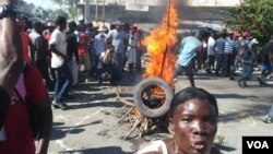 Manifestation des jeunes contre la corruption à Port-au-Prince le 18 novembre 2018.