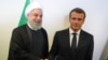 Emmanuel Macron avec son homologue iranien Hassan Rohani lors de la 73e session des Nations unies, à New York, le 25 septembre 2018.