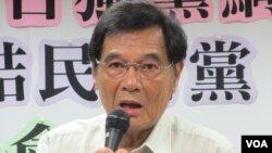 台湾独立建国联盟主席陈南天（美国之音张永泰拍摄）