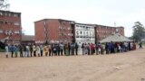 Voters captured in one of the polling stations in Zimbabwe's capital city, Harare. (AP)