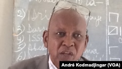 Younouss Mahadjir, vice-président de l'Union des syndicats du Tchad à N'Djamenna, le 4 février 2019. (VOA/André Kodmadjingar)