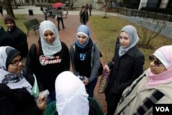 Muslim students at Rutgers University in New Jersey (Photo: AP)